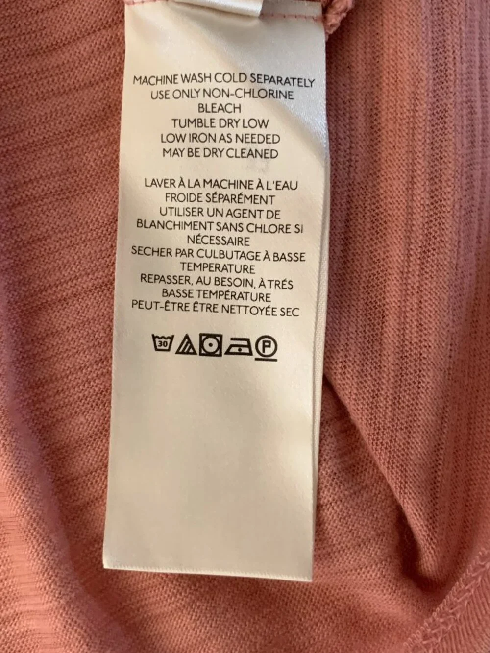 Free People We The Free Natasha Ruched Slub Tee Blush Pink Top S